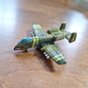 A10, Thunderbolt Warhog Micro Toy Green Camouflage Toy Plane Military